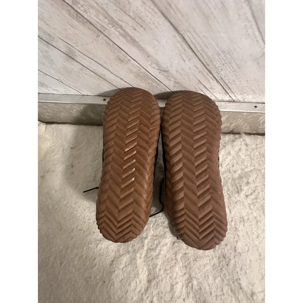 Sorel Out 'N About Plus Girls Waterproof Duck Boots Gray Brown Size 8